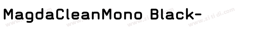 MagdaCleanMono Black字体转换